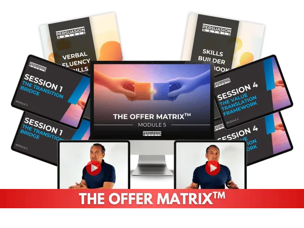 Matrix Offer The Offer Matrix™ ($990) - Persuasion Matrix™ | Advanced Sales Training ...